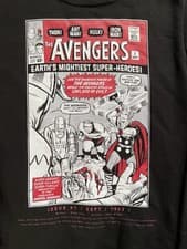 Image of Men’s Official Marvel Avengers Black Hoodie Size M