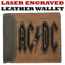 Image of AC/DC - Leather Bifold Wallet - Premium Leather Wallet