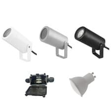 Image of Spotlight Adjustable Outdoor Path Yard Patio Garden Wall light with LED BULB