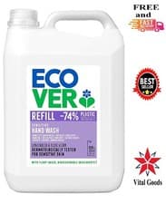 Image of Ecover Hand Soap Lavender & Aloe Vera Refill 1000ml 5L Hand Wash Refill 5 litre