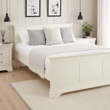 Image of 6ft Super King Size Bed Wilmslow White Painted - Frame Bedroom Furniture - WLM06