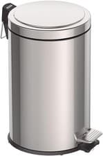 Image of Tramontina 12L Pedal Bin – Stainless Steel Rubbish Bin with Lid, Removable Inner