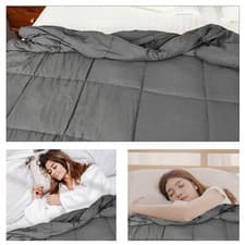 Image of Soft Weighted Blanket Adults Sleep Therapy Anxiety Throw Single 6.8KG Double 9KG
