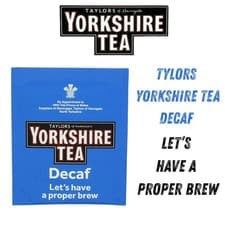Image of Yorkshire Black Tea Tagged Decaf Envelopes Individually Wrapped Sachets
