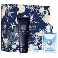 Image of VERSACE POUR HOMME GIFTSET 100ML EDT SPRAY + BATH AND SHOWER GEL 150ML + EDT 5ML