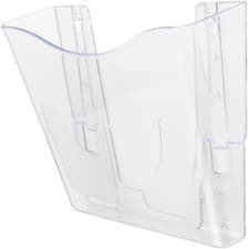 Image of Deflecto | Clear Acrylic Wall Mounted A4 Unbreakable Docupocket Literature File
