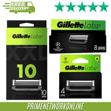 Image of Gillette Labs Razor Blades Refills Choose Your Pack Size: 4, 8, 10, 16, 20