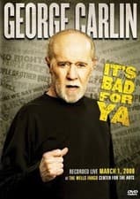 Image of GEORGE CARLIN IT'S BAD FOR YA DVD Stand-Up Comedy Brand New UK R2