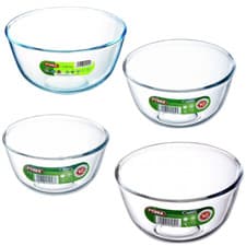 Image of Pyrex Classic Glass Mixing Bowl 500ml/1L/2L/3L Oven Microwave Dishwasher Safe
