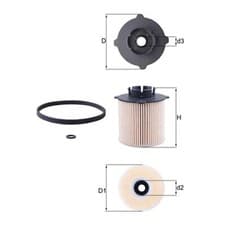 Image of Fuel Filter For Chevrolet Orlando 2.0D Genuine Mahle 13244294 13263262