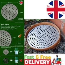 Image of Durable Circular Drain Cover - 200mm Stainless Steel with 91 Drainage Holes