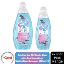 Image of Persil Wonder Wash Non-Bio Liquid Laundry Detergent 4x55W(1.49L) or 8x31W(837ml)