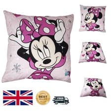Image of Soft Cartoon Minnie Cotton Cushion Cover 40 cm - Perfect for Kids' Rooms