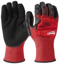 Image of Dipped gloves reinforced back Milwaukee IMPACT CUT LEVEL 3/C