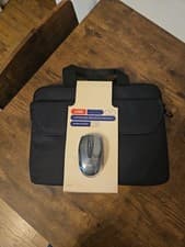 Image of Bnwt Logik L14BUN20 14.1" Laptop Bag & Wireless Mouse Bundle - Black