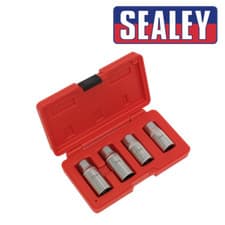 Image of Sealey AK723 Stud Extractor Set 4pc 1/2in Square Drive Metric