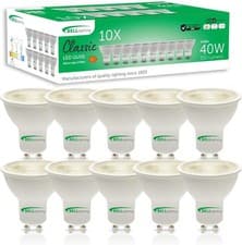 Image of BELL Lighting GU10 LED Bulb 10 Pack | Warm White 2700K | 350 Lumen 4.4 Watts |