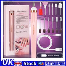 Image of Electric Nail File Drill Portable USB Manicure Pedicure Machine Set UK