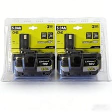 Image of 2x 5.0Ah 18V Genuine Battery For Ryobi One Plus P108 Li-ion RB18L50 RB18L40 UK