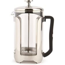 Image of La Cafetière Roma 12-Cup French Press Coffee Maker Silver Glass/Stainless