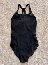 Image of Adidas Ladies Swimsuit Swimming Costume UK 32” Black BNWT RRP £42.95