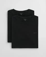 Image of GANT 2-Pack Mens Crew Neck T-Shirts - 5 Black
