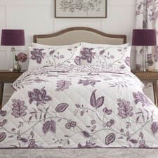 Image of Dreams & Drapes Samira Floral Print Quilted Bedspread