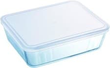 Image of Pyrex Rectangle Glass Dish and Lid 25x20cm (approx 2.6 Litre)