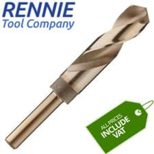 Image of HSS Cobalt Blacksmith Drill Bit Reduced Shank Drills Metric Sizes 13.5mm - 40mm