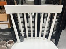 Image of Garden Trading Spindle White Kitchen Stool