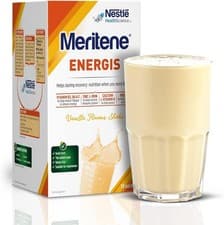 Image of Meritene Energis Vanilla Vitamin Protein Shake | 30g Powder Sachets, Pack of 15