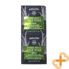 Image of APIVITA Express Beauty Face Skin Mask Aloe 8ml x 2 Pcs Moisturizing & Refreshing