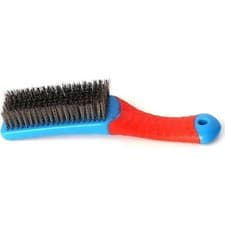 Image of Heavy Duty Wire Brush Stainless Steel Bristles Plastic Handle Rust Paint Remover