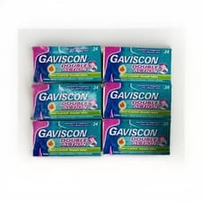 Image of 6x 24 Gaviscon Double Action Mint Flavour Chewable Tablets - 144 Tablets