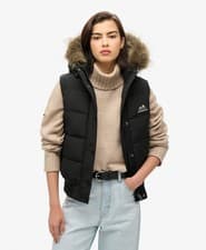 Image of Superdry Womens Everest Faux Fur Gilet