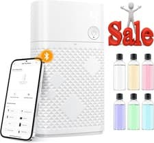 Image of Essential Oil Diffuser Smart App-Controlled Waterless Ultra-Quiet Aroma Machine