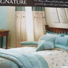 Image of Charlotte Pencil Pleat Fully Lined Curtains by Catherine Lansfield - 66 x72 in