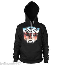 Image of Transformers Hooded Sweatshirt Autobot Shield Officially Licensed