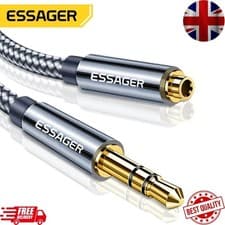 Image of 3.5mm Audio Aux Extension Cable Male to Female Jack Headphone Adapter Cord