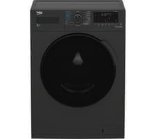 Image of TieDex UK BEKO WDK742421A Bluetooth 7 kg Washer Dryer - Black TieDex