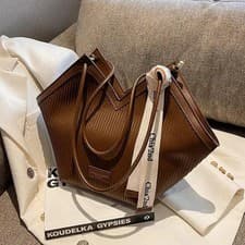 Image of Women’s Large Tote Shoulder Bag Travel Beach Handbag Fashion Heart Shape UK