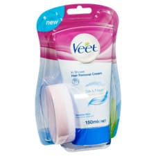 Image of Veet In Shower Hair Removal Cream Sensitive Skin 150mL Aloe Vera & Vitamin E