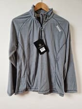 Image of Regatta Montes Thin Fleece Half Zip Striped Jumper Top Size 14