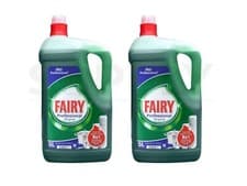 Image of Fairy 2 X 5 Litre Professional Original Dish Washing-Up Liquid Detergent Green