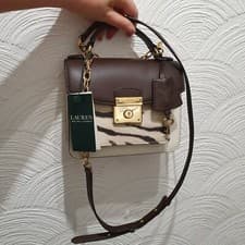 Image of Authentic Ralph Lauren Leather Crossbody Bag RRP £350