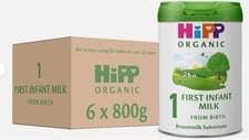 Image of HiPP Organic 1 First Infant Baby Milk Powder Formula, From Birth 800 g x 6 pack