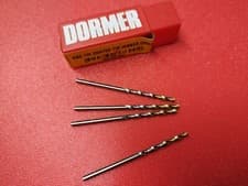 Image of  Dormer A002 HSS-TiN 4 OFF Coated Jobber Drill Bits 2.3mm NEW 55mm Long 25mm Fl