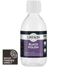 Image of Liberon Black Polish - 250ml - Ebonising Opaque French Polish - Free P&P