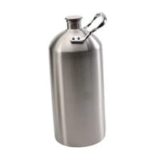 Image of 304 stainless steel beer growler, single-walled keg for sports.