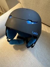 Image of Decathlon Kids Wedze adjustable Ski Helmet - Black / Blue 48-52cm